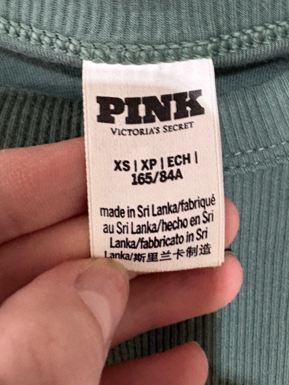 PINK Victoria's Secret Multi-Rib Cotton Tank size XS - Picture 3 of 4